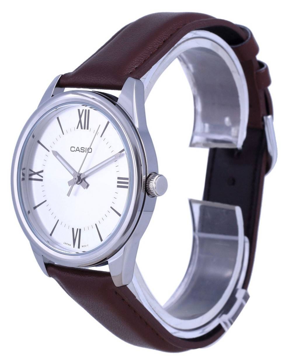Casio Silver Dial Stainless Steel Analog Quartz MTP-V005L-7B5 MTPV005L-7 Men's Watch