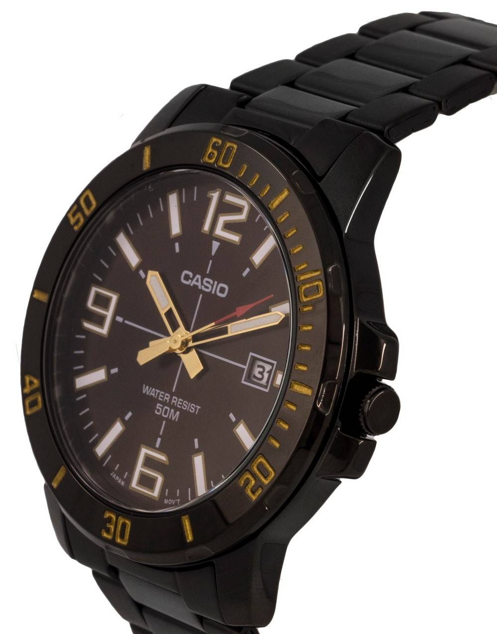Casio Enticer Analog Black Dial Quartz MTP-VD01B-5BV MTPVD01B-5B Men's Watch