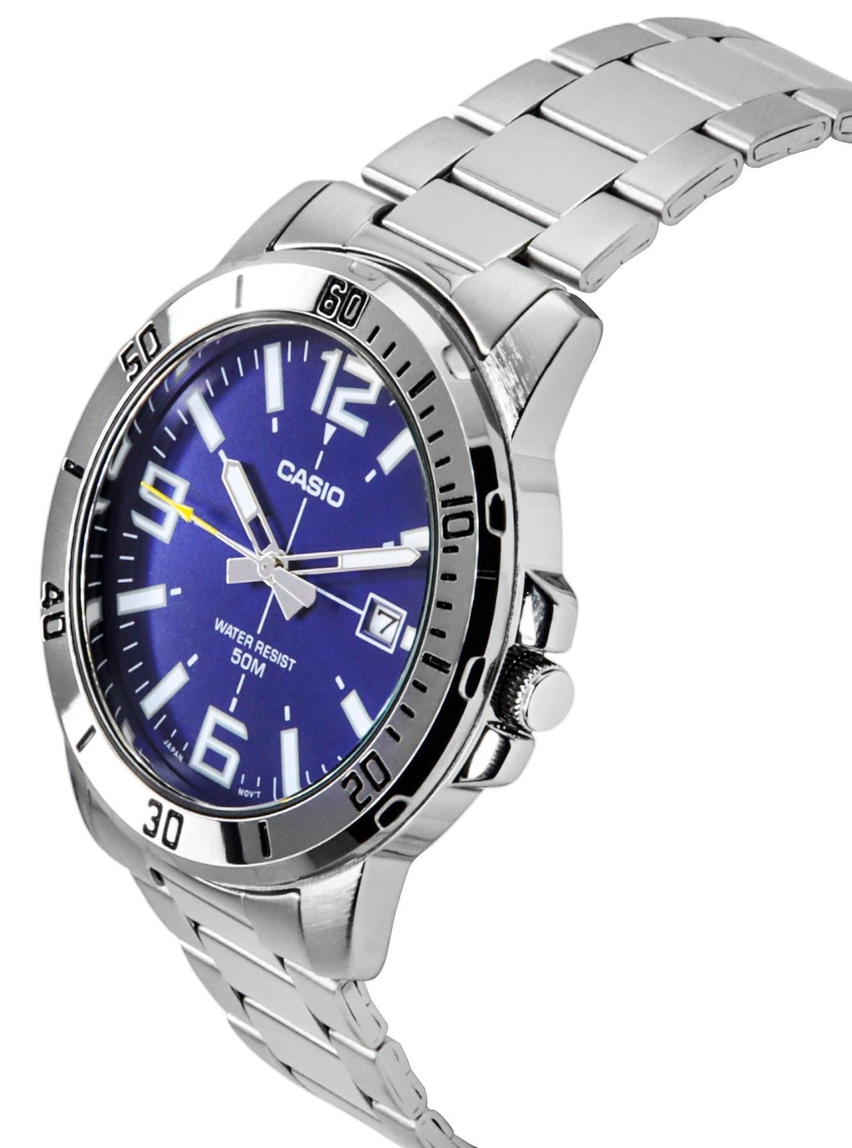 Casio Enticer Analog Stainless Steel Blue Dial Quartz MTP-VD01D-2BV Men's Watch