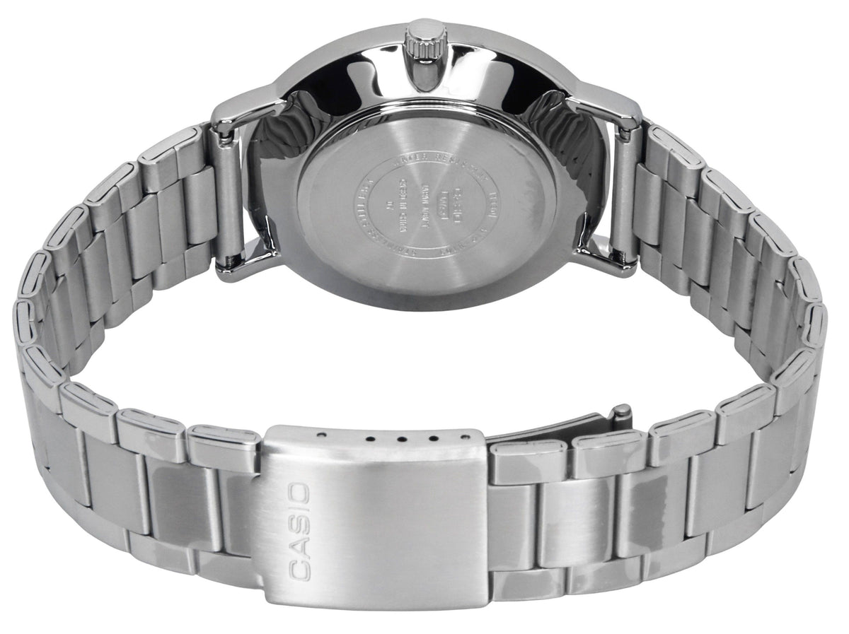 Casio Standard Analog Stainless Steel Black Dial Quartz MTP-VT03D-1B Men's Watch