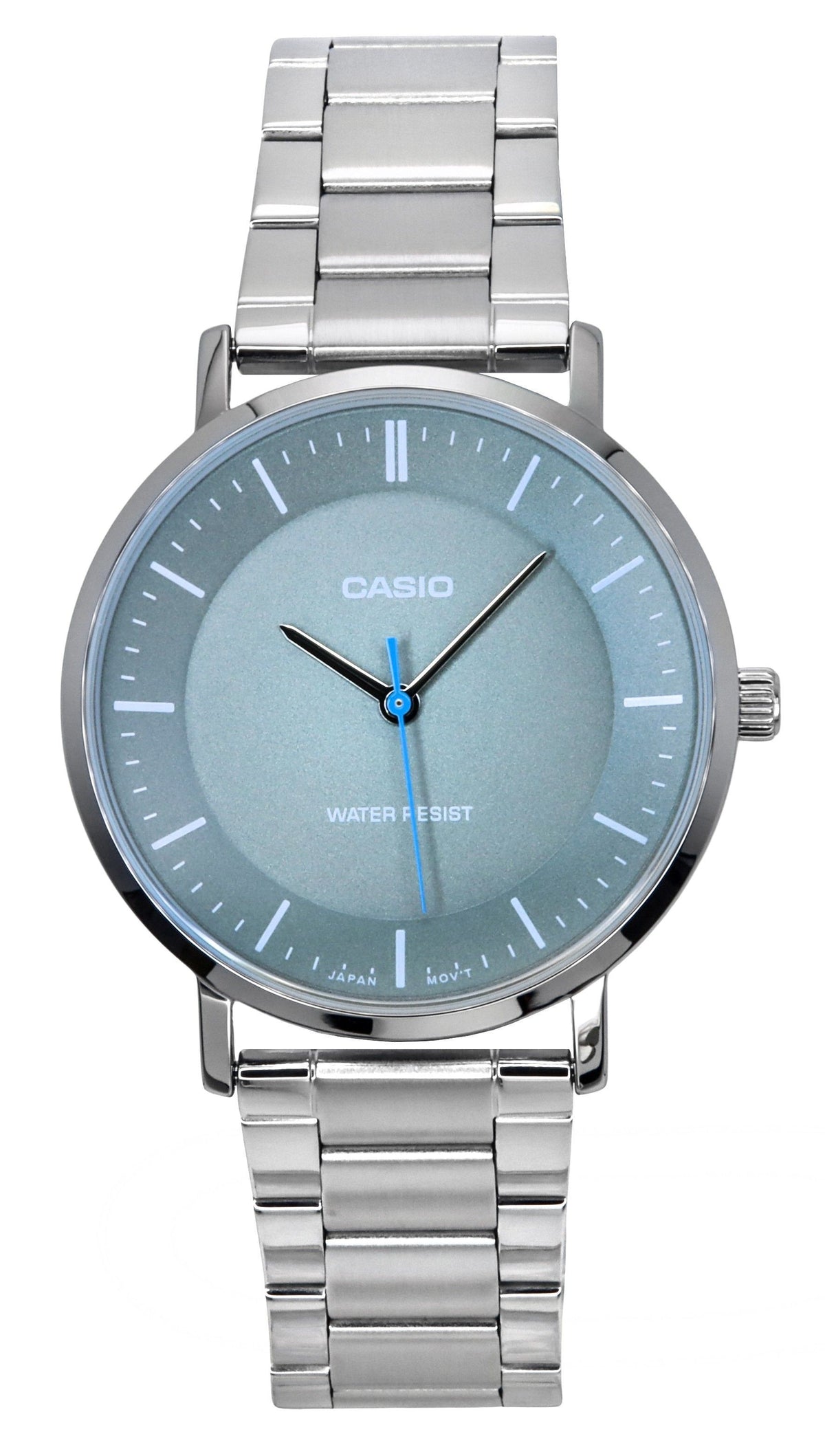 Casio Standard Analog Stainless Steel Grey Dial Quartz MTP-VT04D-8E Men's Watch