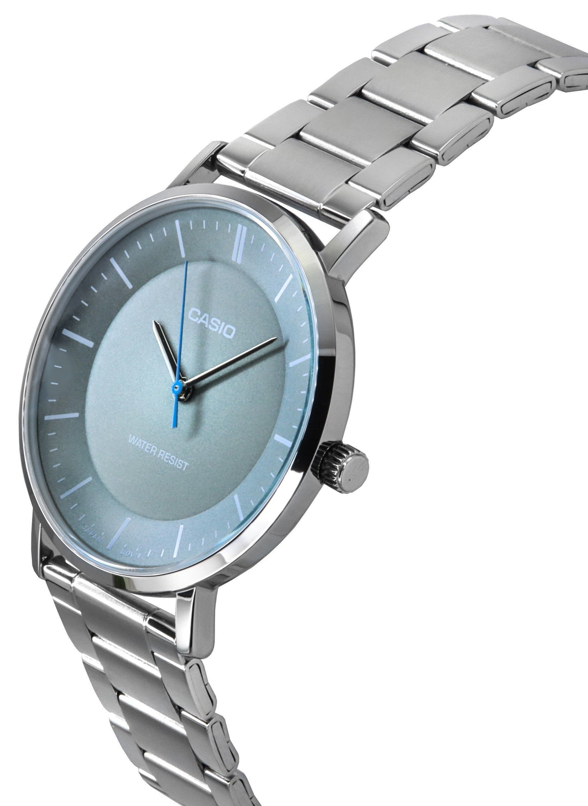 Casio Standard Analog Stainless Steel Grey Dial Quartz MTP-VT04D-8E Men's Watch