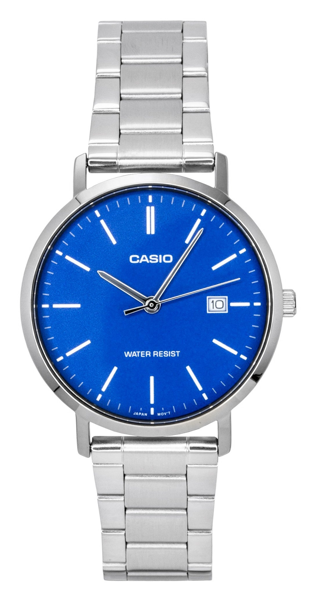Casio Analog Stainless Steel Blue Dial Quartz MTP-VT05D-2E Men's Watch