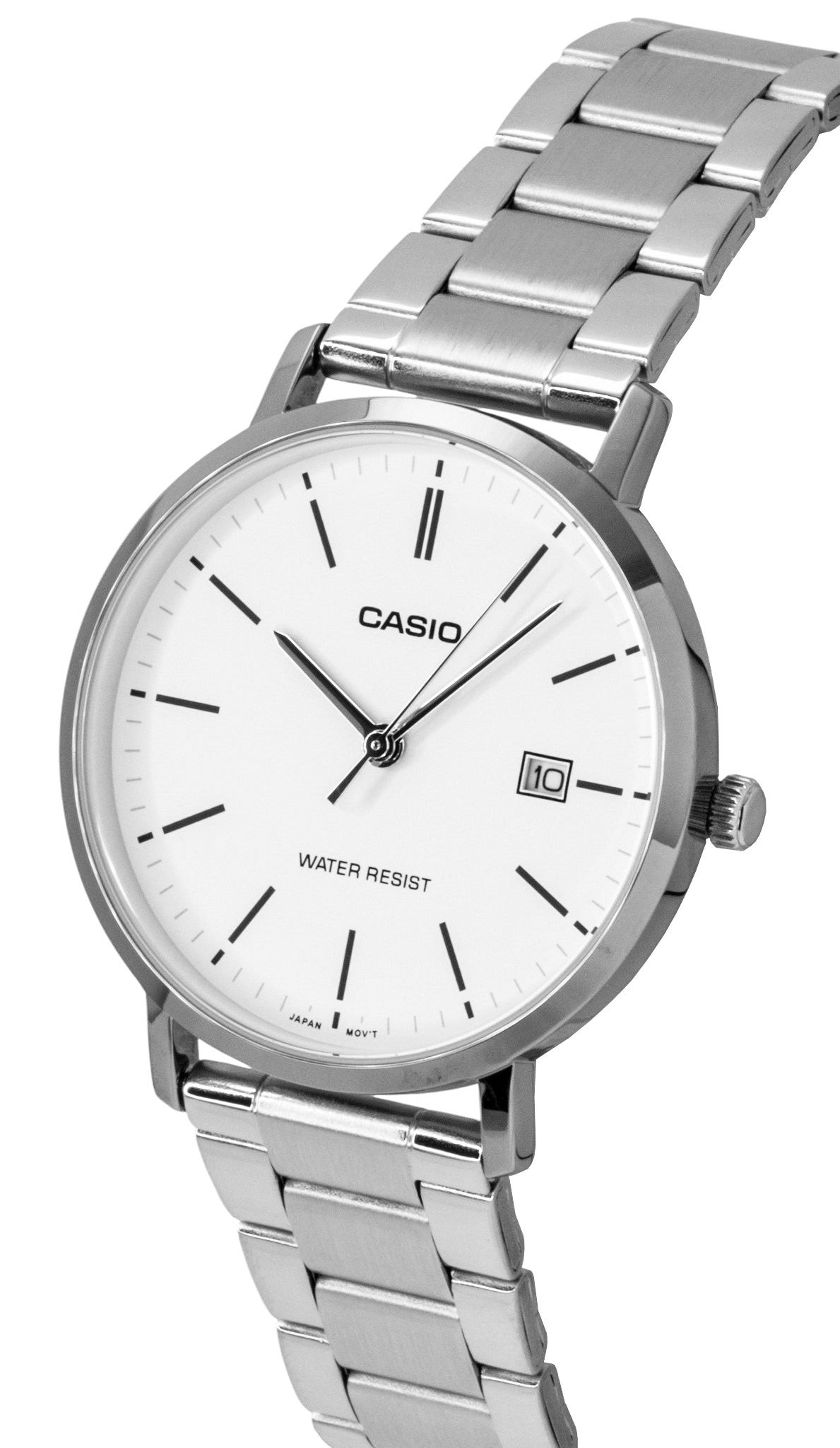 Casio Analog Stainless Steel White Dial Quartz MTP-VT05D-7E Men's Watch