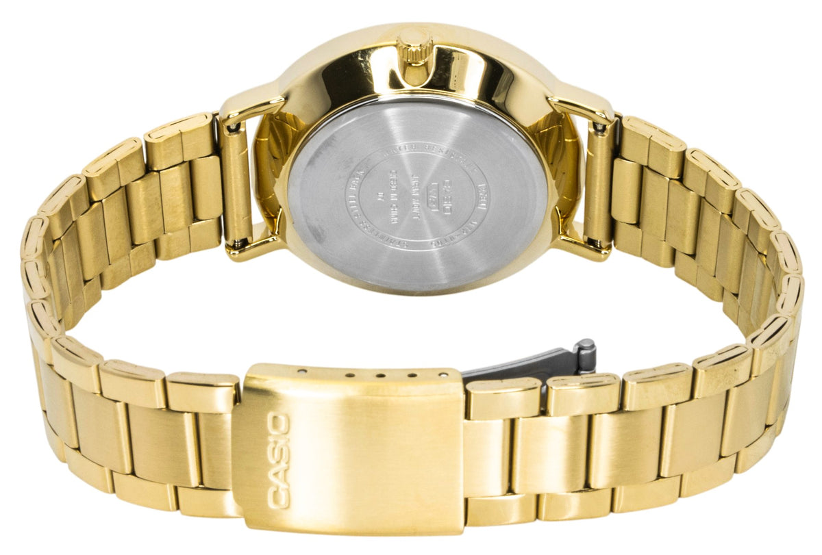 Casio Analog Gold Tone Stainless Steel White Dial Quartz MTP-VT05G-7E Men's Watch