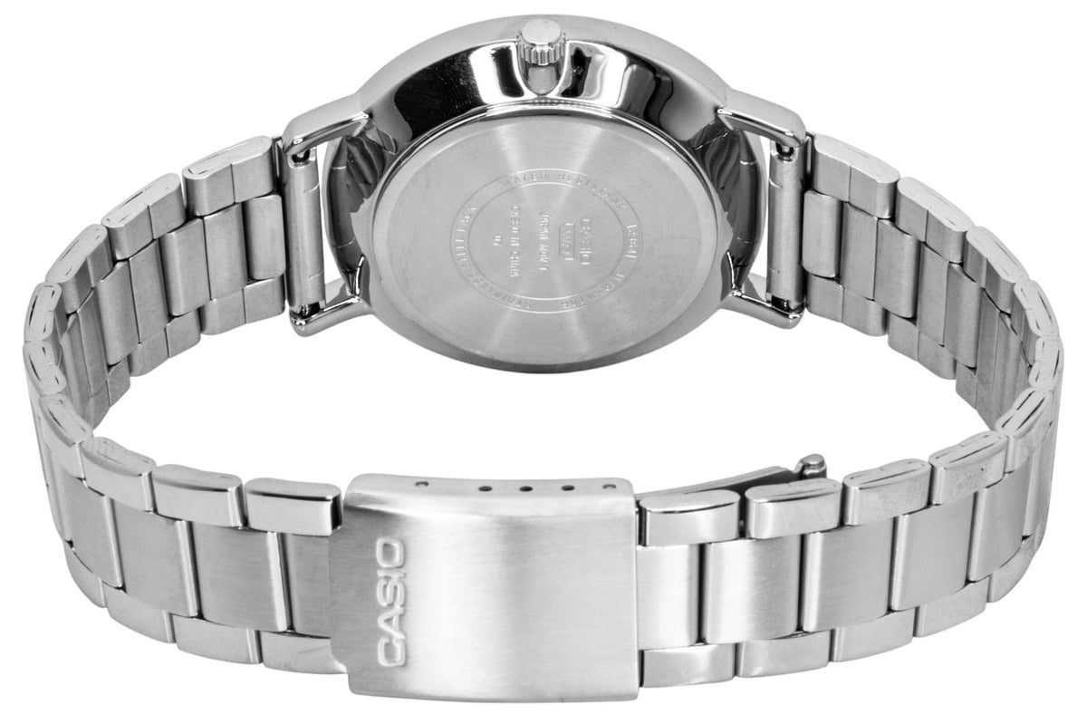 Casio Analog Stainless Steel White Dial Quartz MTP-VT06D-7B Men's Watch
