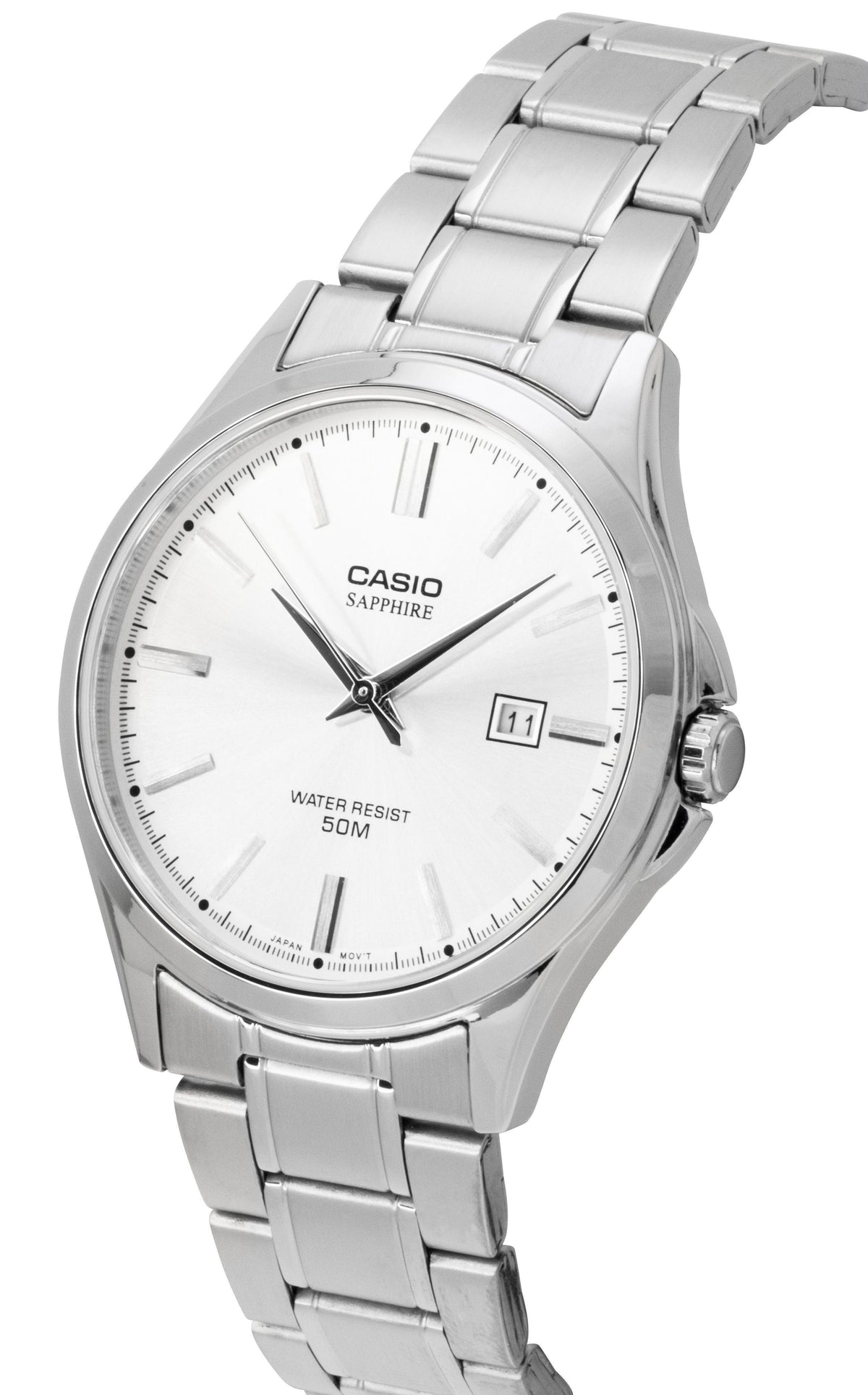 Casio Standard Analog Stainless Steel Silver Dial Quartz MTS-115D-7AV Men's Watch