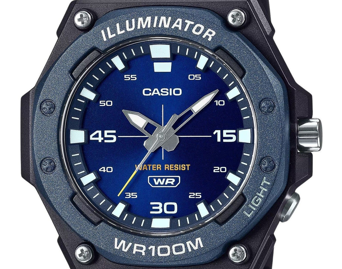 Casio Standard Analog Resin Strap Blue Dial Quartz MW-620H-2AV 100M Men's Watch