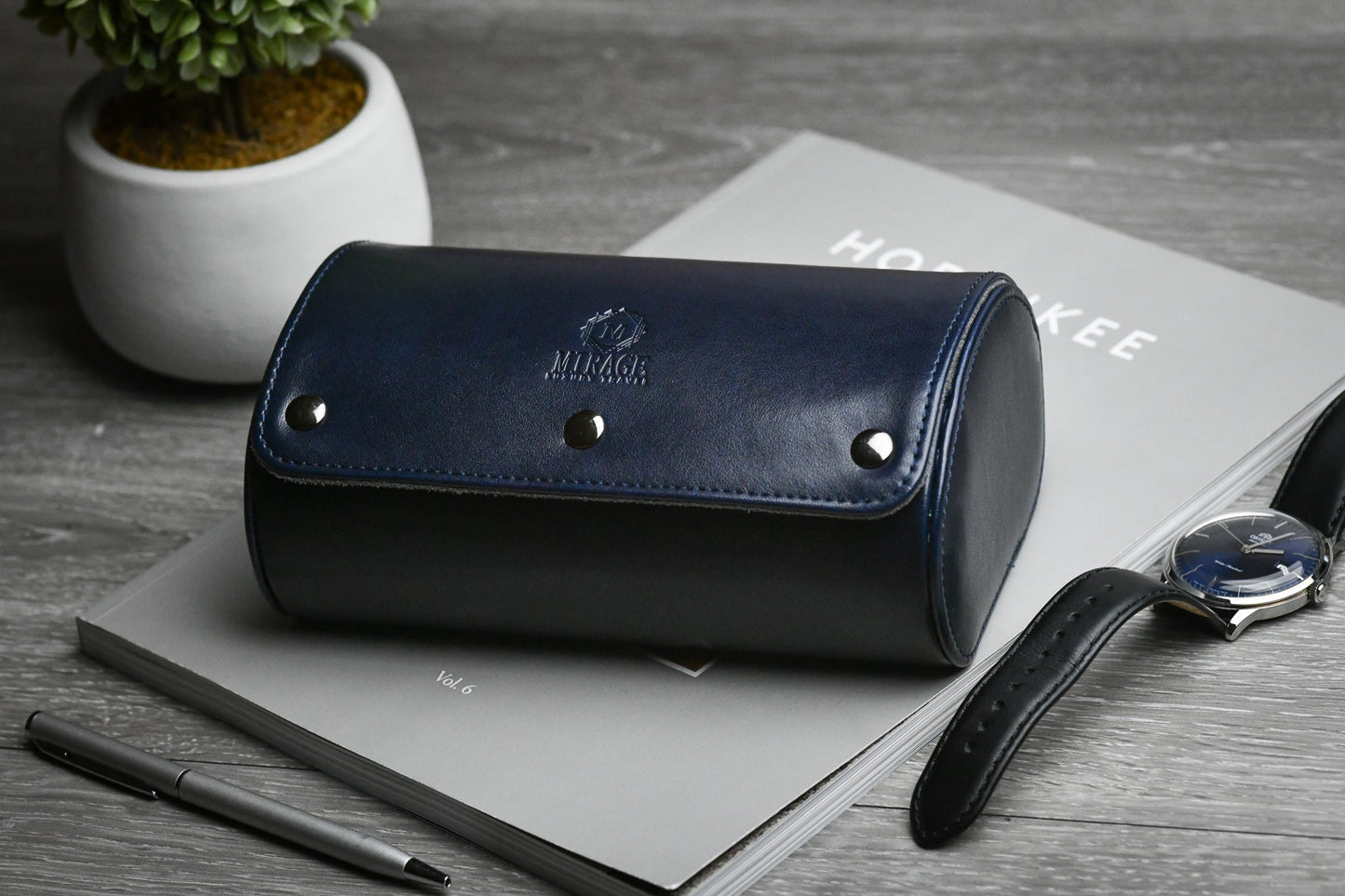 2 Watch Case - Midnight Blue