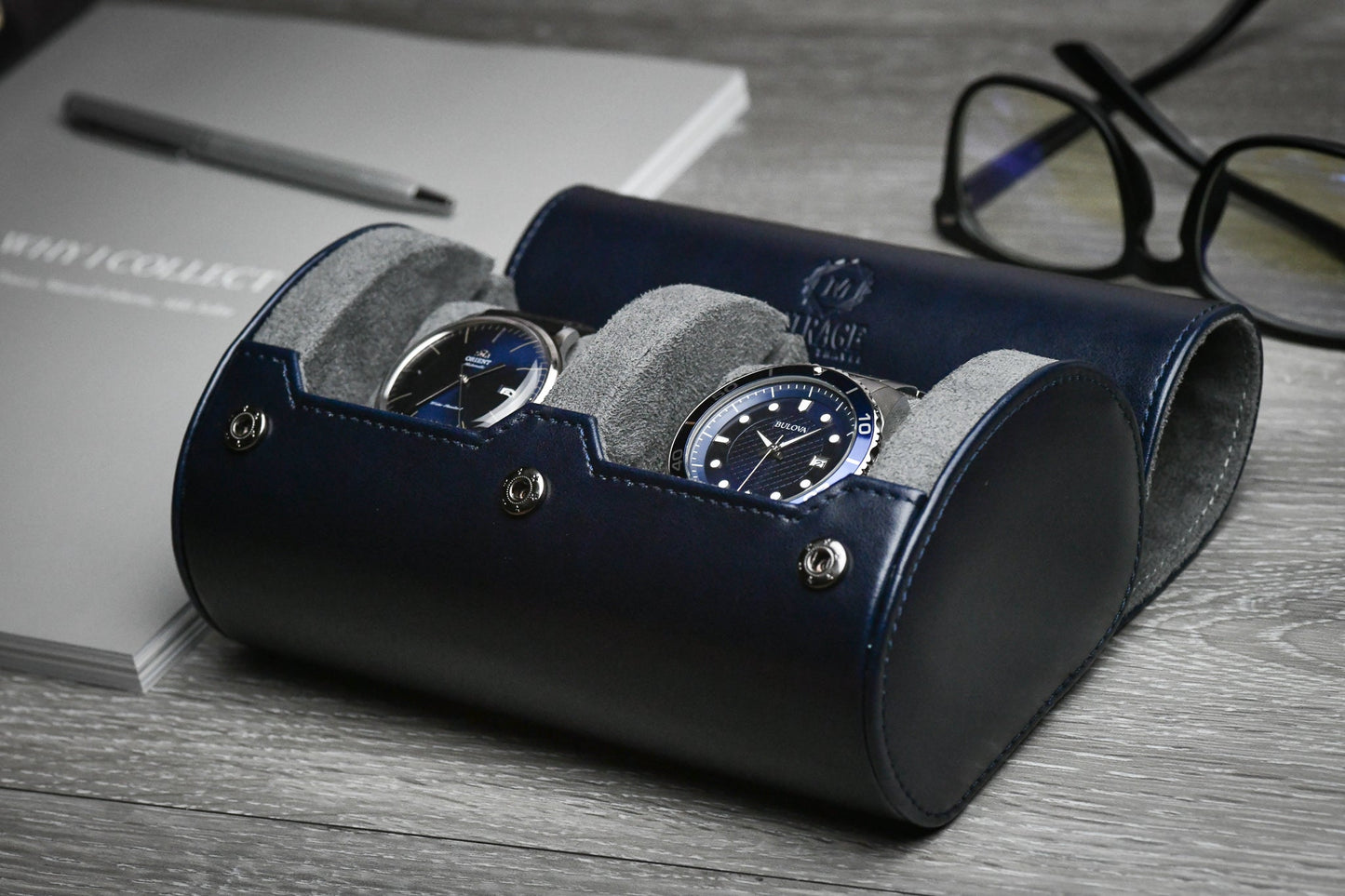 2 Watch Case - Midnight Blue