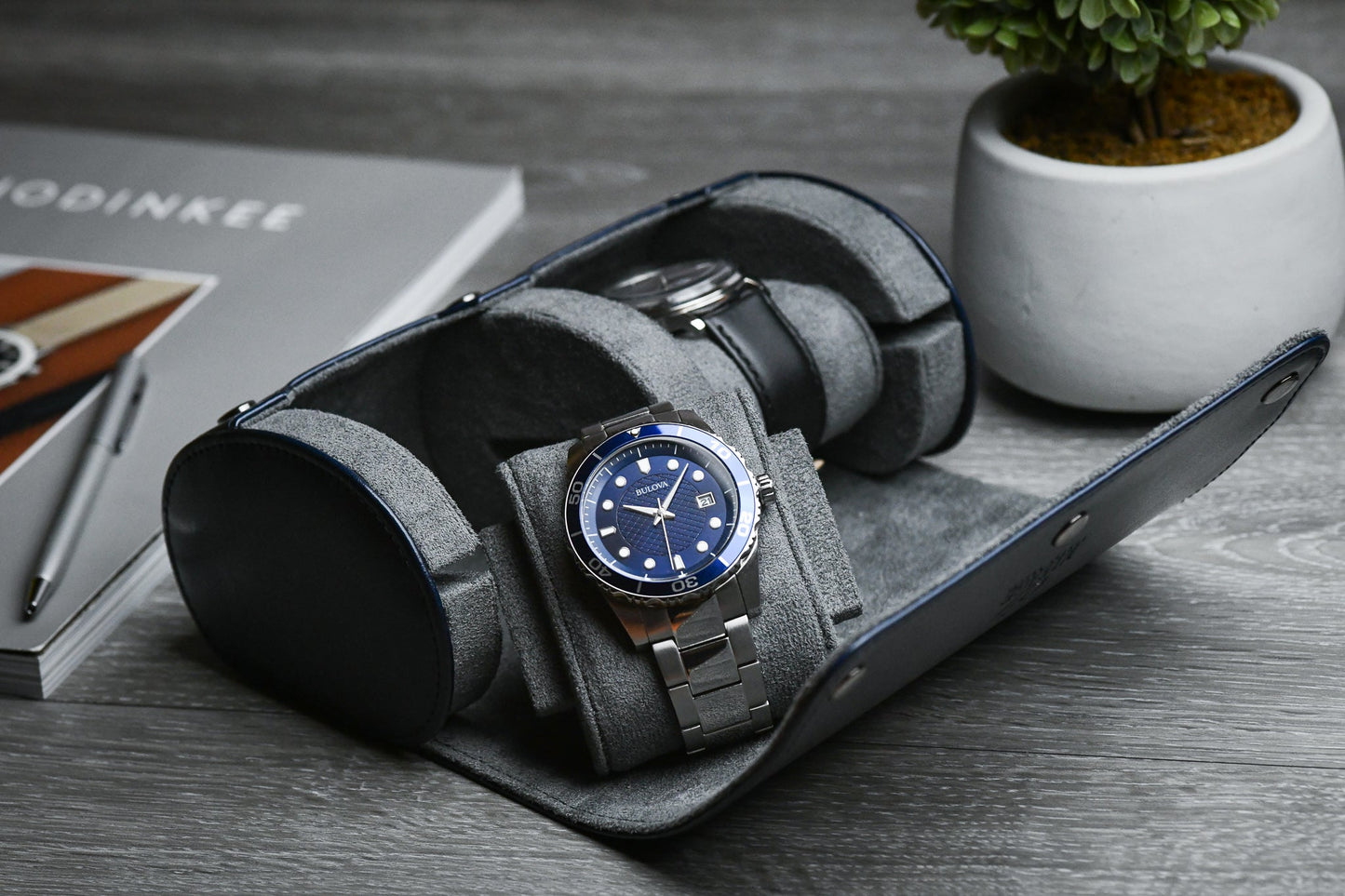 2 Watch Case - Midnight Blue
