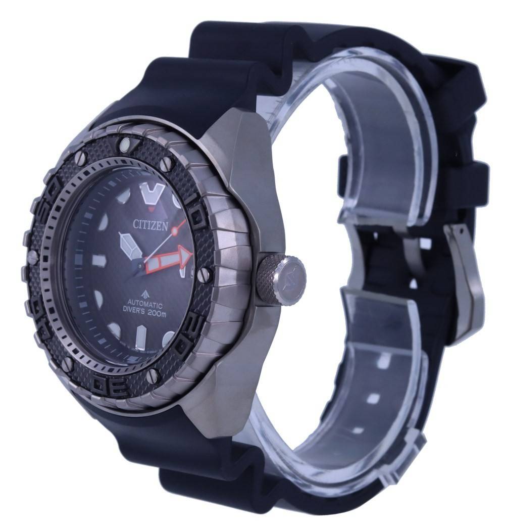 Citizen Promaster Marine Titanium Black Dial Automatic Diver's NB6004-08E 200M Men's Watch