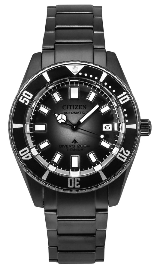 Citizen Promaster Fujitsubo Super Titanium Black Dial Automatic Diver's NB6025-59H 200M Men's Watch