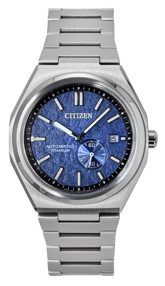 Citizen Zenshin Super Titanium Blue Dial Automatic NJ0180-80L 100M Men's Watch