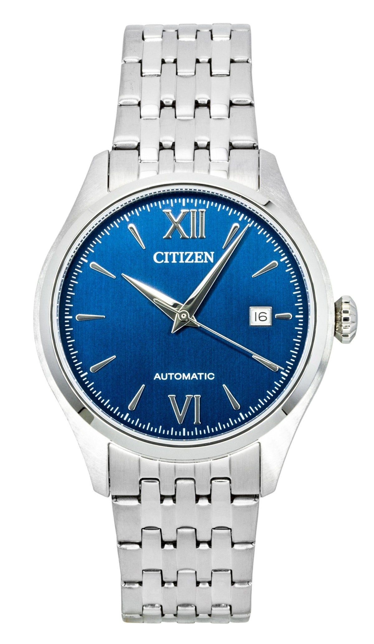 Citizen Stainless Steel Blue Dial Automatic NJ0240-55L Men's Watch