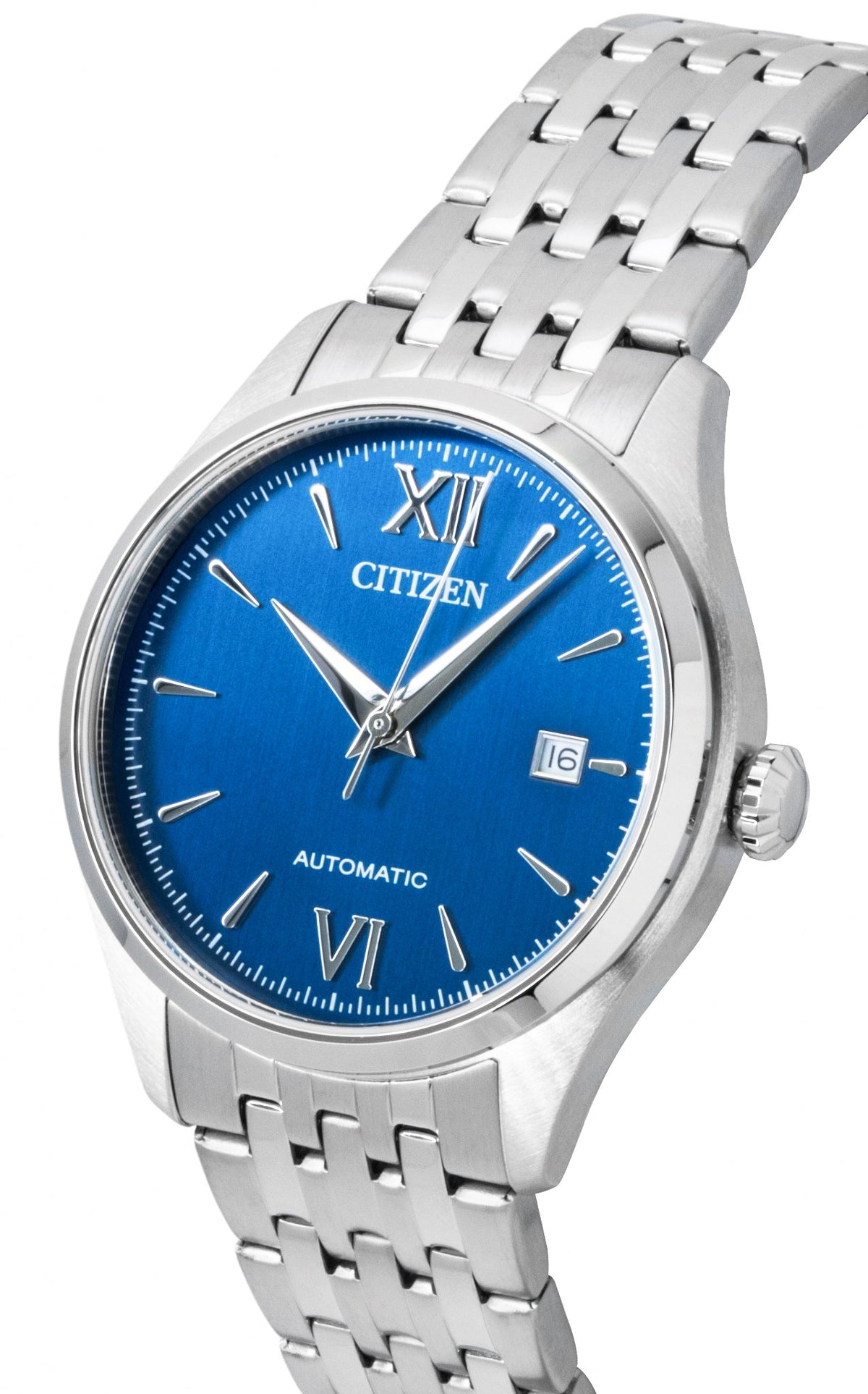 Citizen Stainless Steel Blue Dial Automatic NJ0240-55L Men's Watch