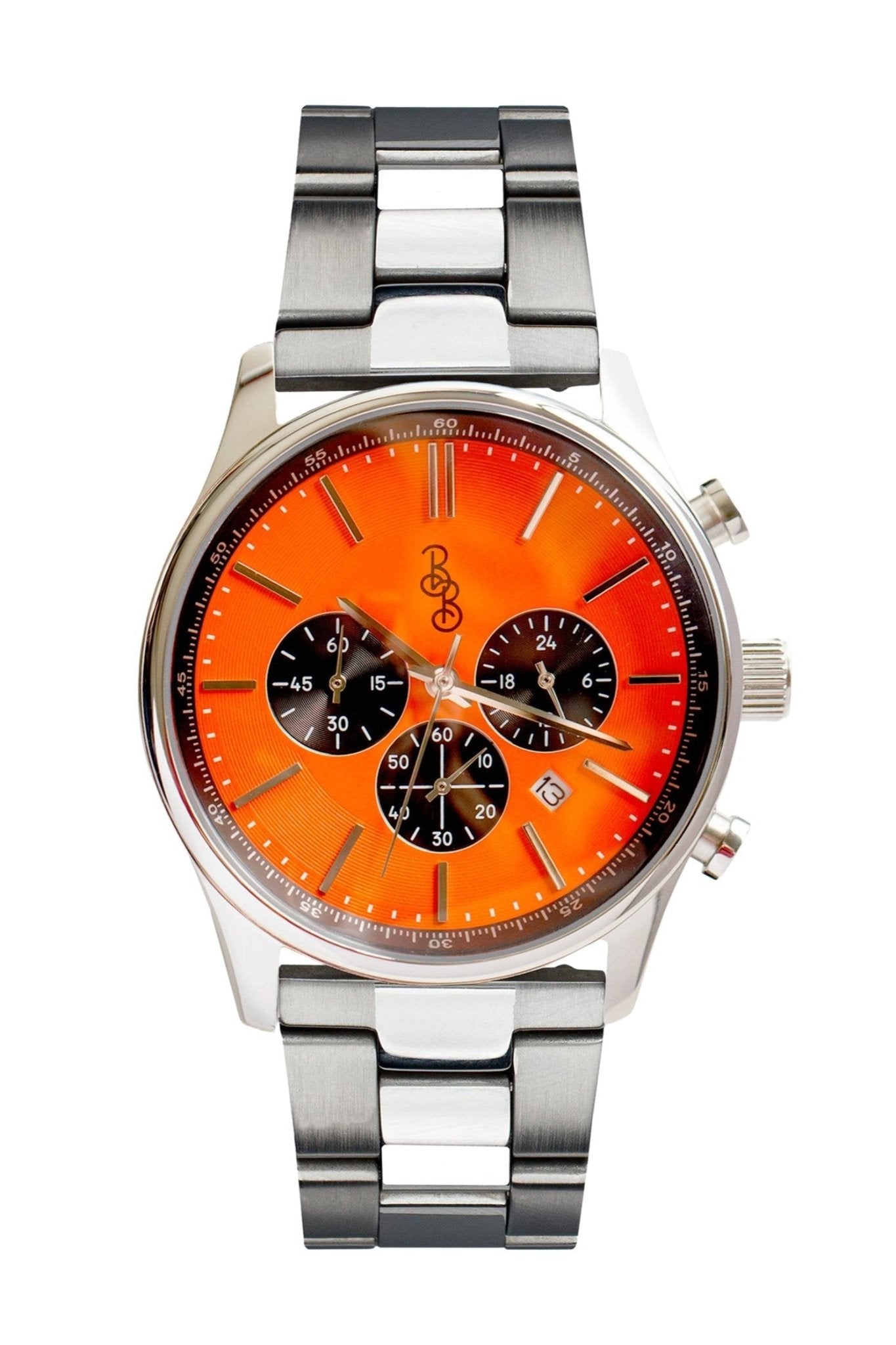 Orange And Black Chronograph Watch From The Beyond Boring - Veloce - The App For Watch Collectors
