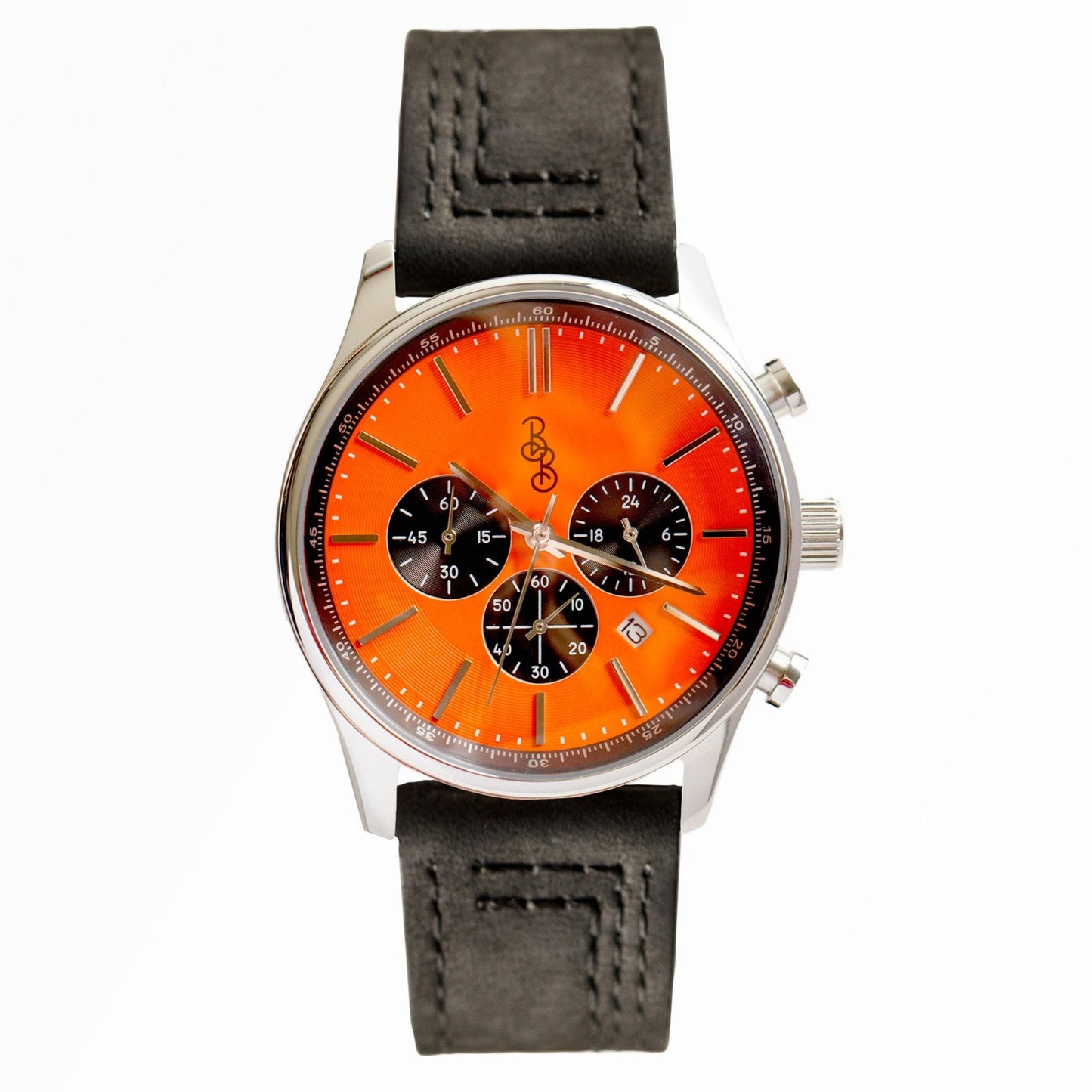Orange And Black Chronograph Watch From The Beyond Boring - Veloce - The App For Watch Collectors