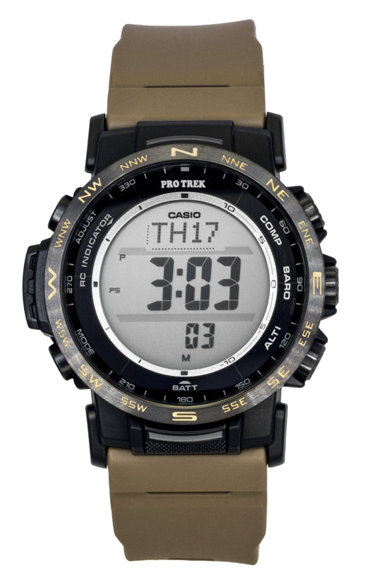 Casio Pro Trek Digital Bio-Based Resin Solar PRW-35LD-5 100M Men's Watch