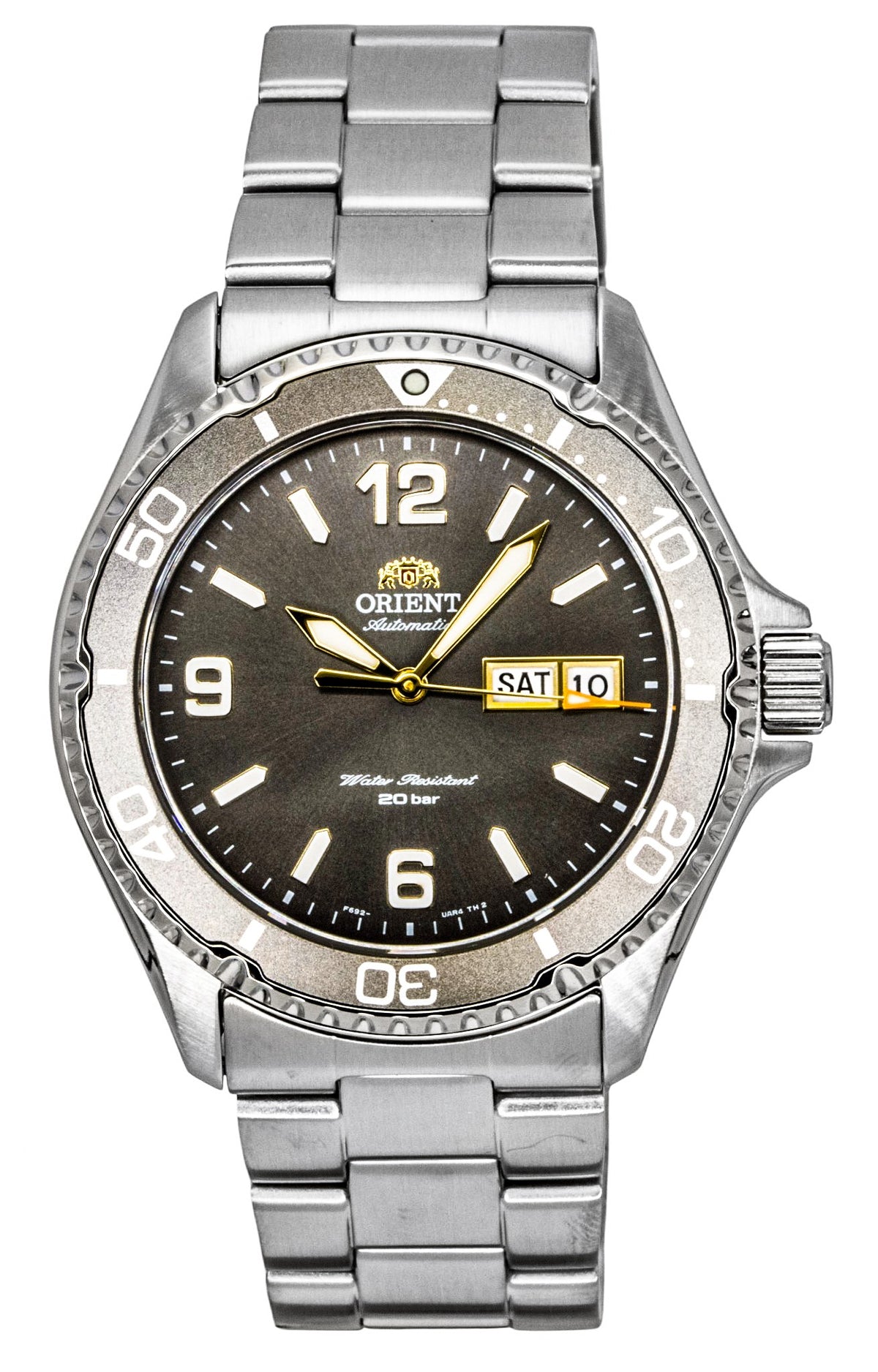Orient Mako Stainless Steel Grey Dial Automatic Diver's RA-AA0819N09C 200M Men's Watch