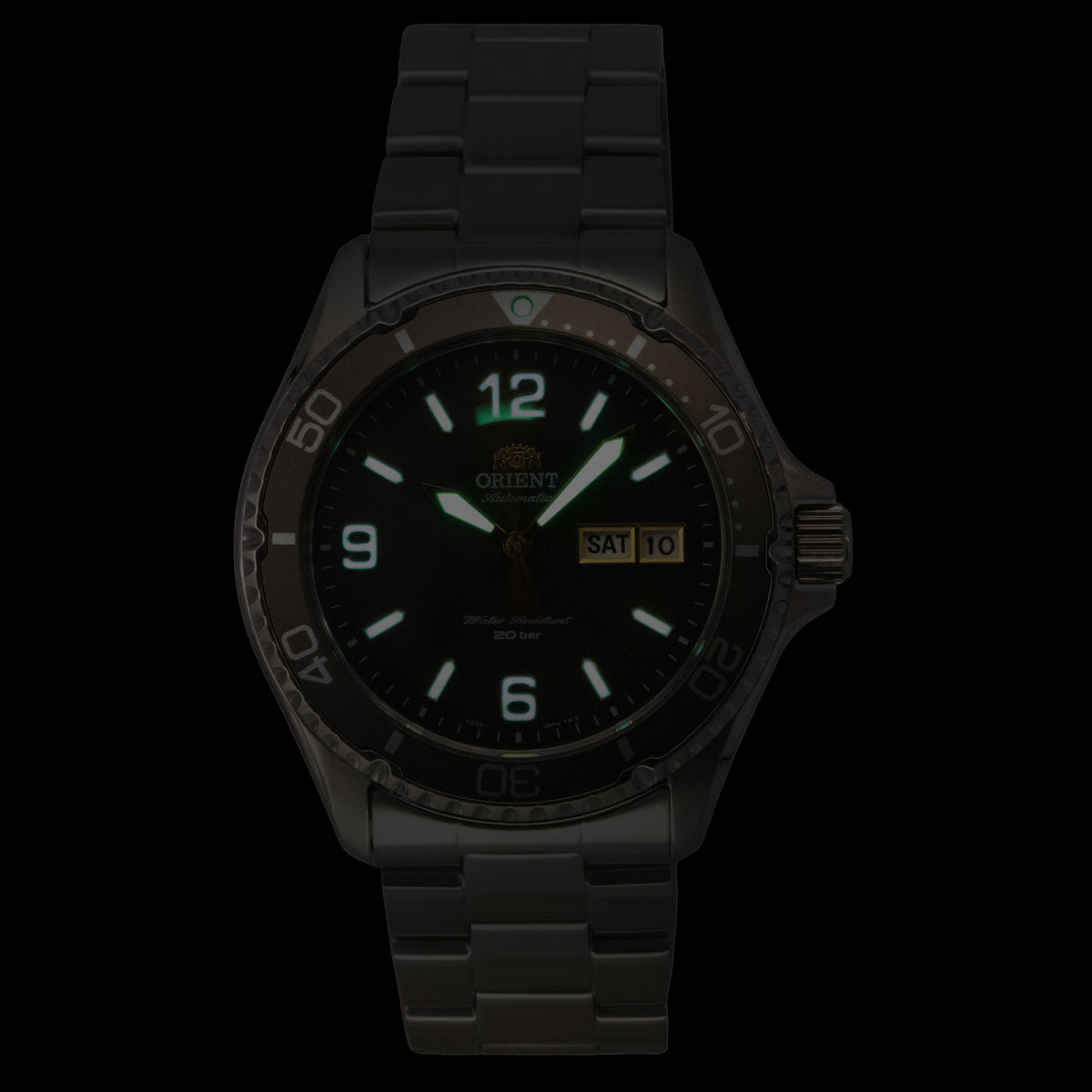 Orient Mako Stainless Steel Grey Dial Automatic Diver's RA-AA0819N09C 200M Men's Watch