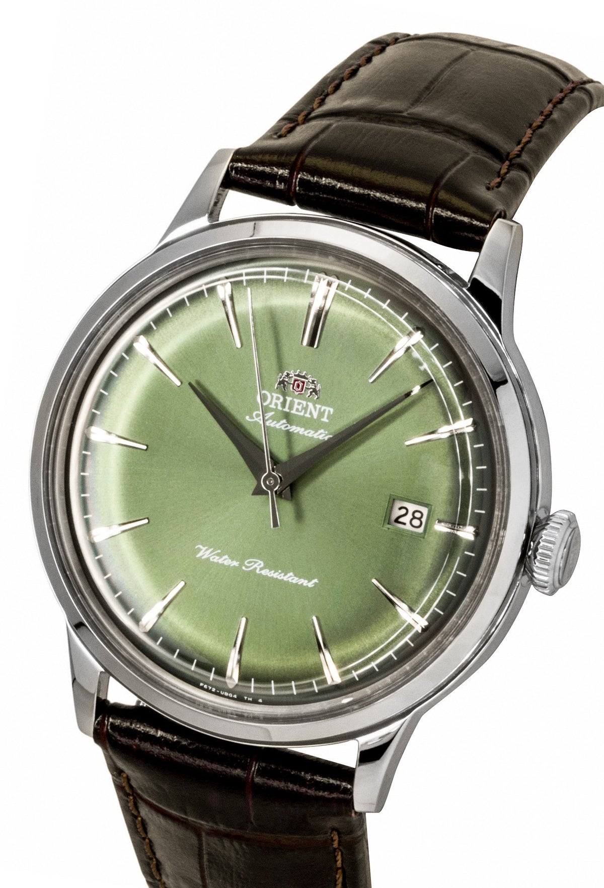 Orient Classic Bambino Leather Strap Green Dial Automatic RA-AC0029E Men's Watch