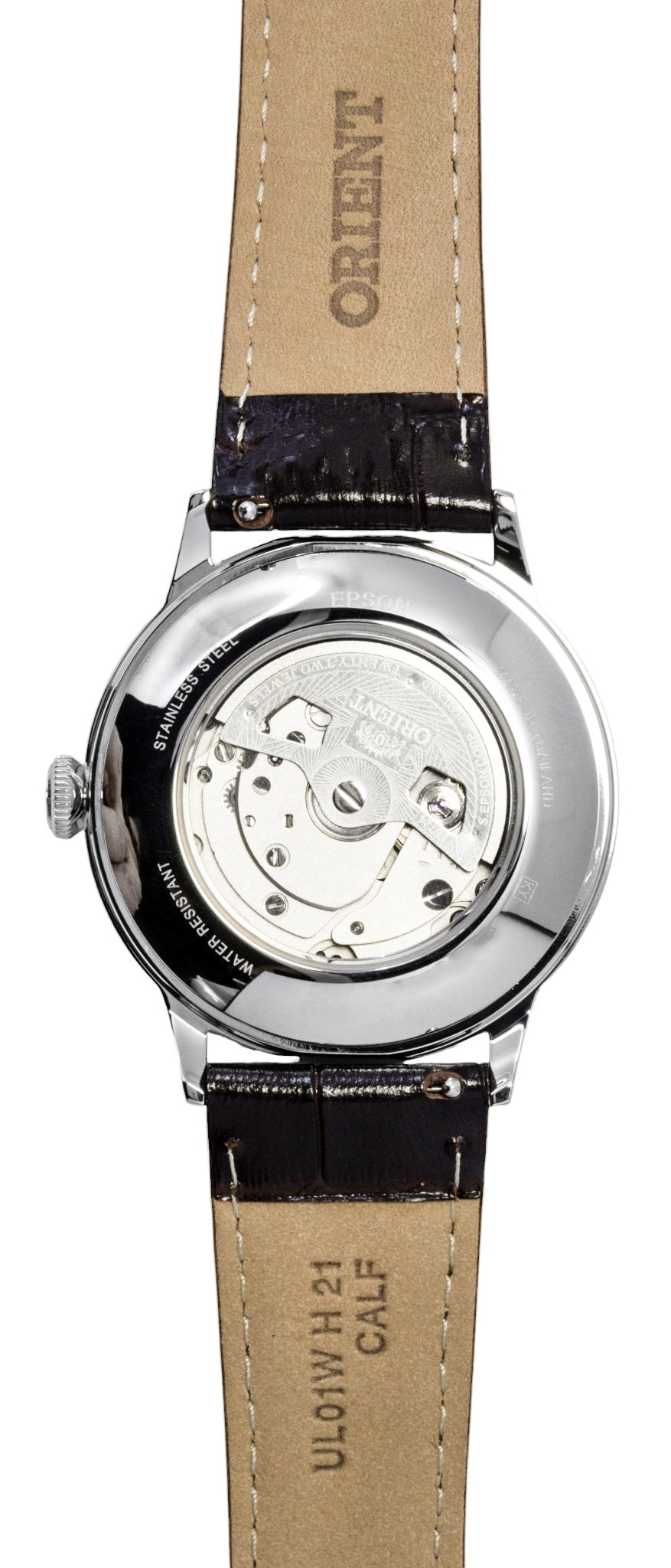 Orient Classic Bambino Leather Strap White Dial Automatic RA-AC0031S Men's Watch