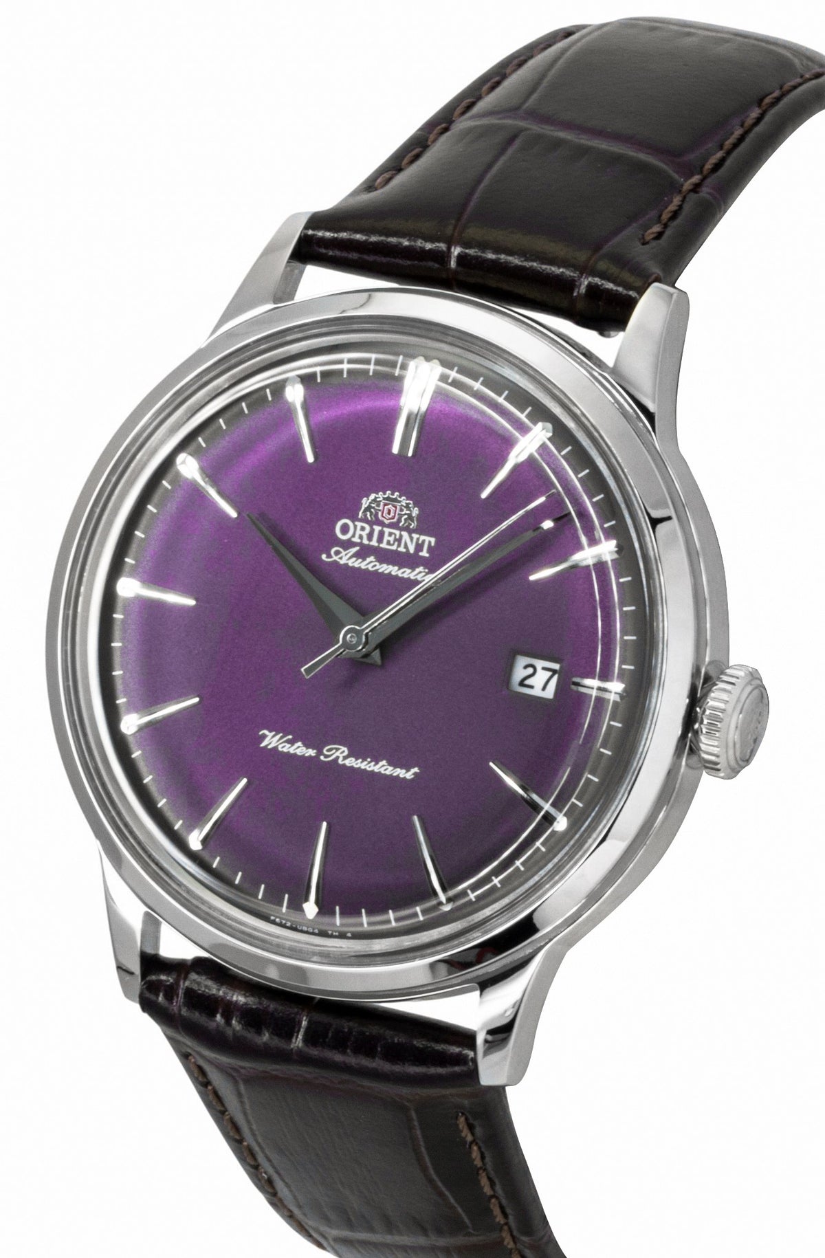 Orient Classic Bambino Leather Strap Purple Dial Automatic RA-AC0032V Men's Watch