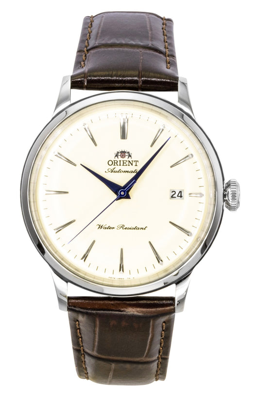 Orient Classic Bambino Leather Strap Ivory Dial Automatic RA-AC0033Y Men's Watch