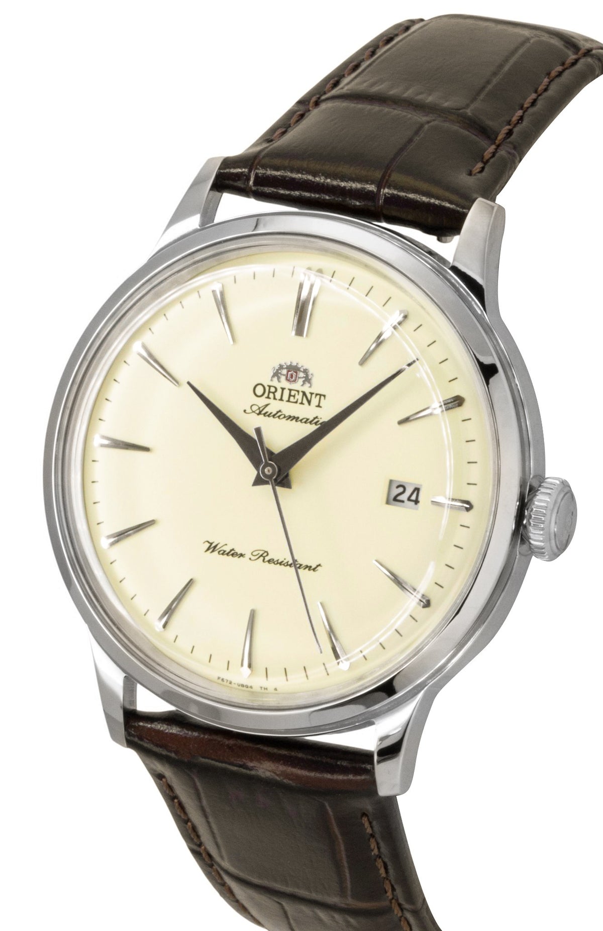 Orient Classic Bambino Leather Strap Ivory Dial Automatic RA-AC0033Y Men's Watch