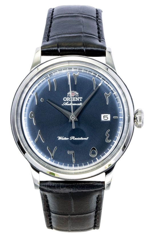 Orient Classic Bambino Leather Strap Navy Blue Dial Automatic RA-AC0036L Men's Watch