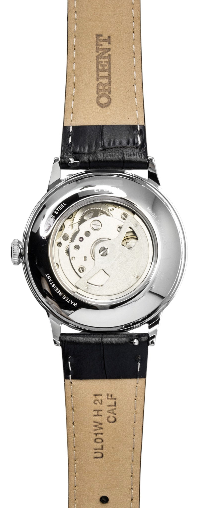 Orient Classic Bambino Leather Strap Navy Blue Dial Automatic RA-AC0036L Men's Watch