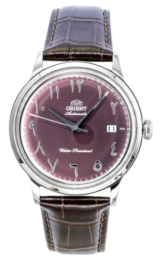 Orient Classic Bambino Leather Strap Bordeaux Dial Automatic RA-AC0037R Men's Watch