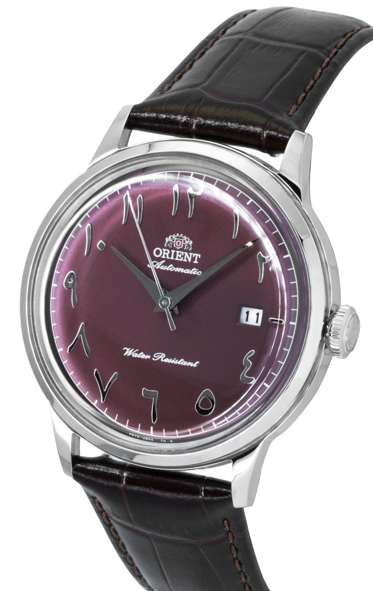 Orient Classic Bambino Leather Strap Bordeaux Dial Automatic RA-AC0037R Men's Watch