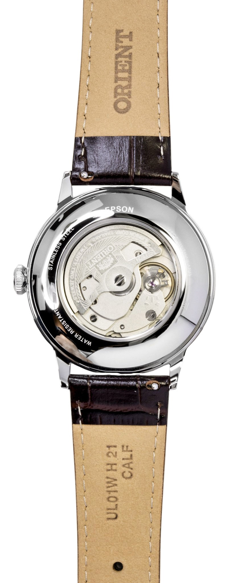 Orient Classic Bambino Leather Strap Bordeaux Dial Automatic RA-AC0037R Men's Watch