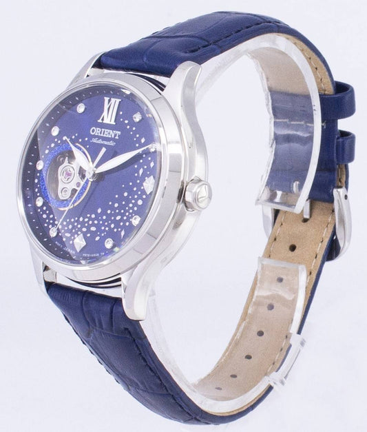 Orient Automatic RA-AG0018L10B RA-AG0018L30B Open Heart Diamond Accents Women's Watch