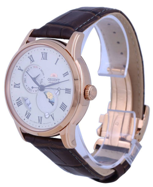 Orient Classic Sun & Moon Champagne Dial Automatic RA-AK0007S10B Men's Watch