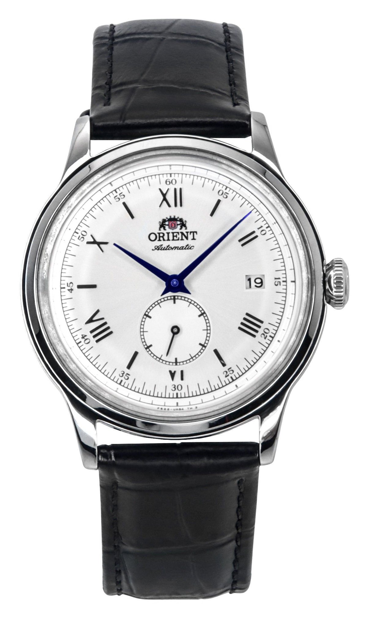 Orient Classic Bambino Version 2 Small Seconds Black Leather Strap Silver Dial Automatic RA-AP0104S Men's Watch
