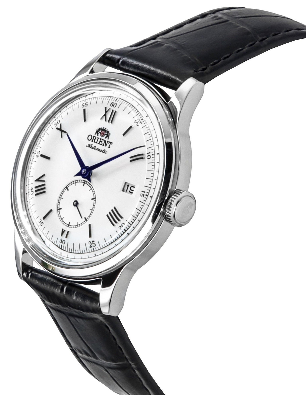 Orient Classic Bambino Version 2 Small Seconds Black Leather Strap Silver Dial Automatic RA-AP0104S Men's Watch