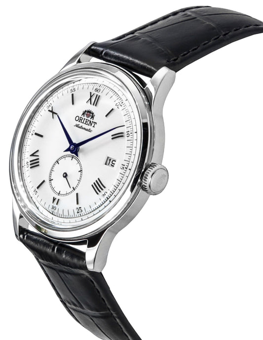 Orient Classic Bambino Version 2 Small Seconds Black Leather Strap Silver Dial Automatic RA-AP0104S Men's Watch