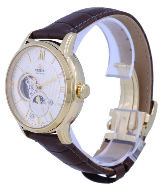 Orient Classic Sun And Moon Open Heart Automatic RA-AS0010S10B RA-AS0010S30B Men's Watch