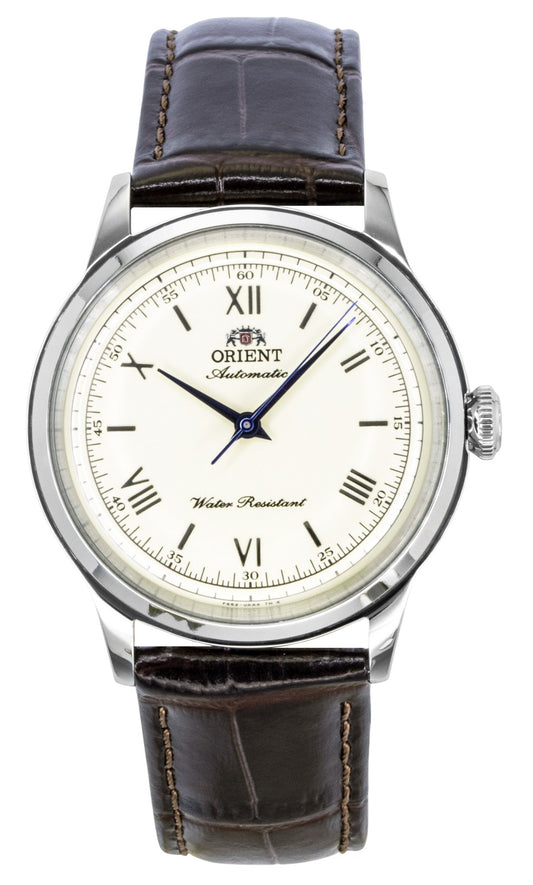 Orient Classic Bambino Leather Strap Ivory Dial Automatic RA-BB0003Y Men's Watch