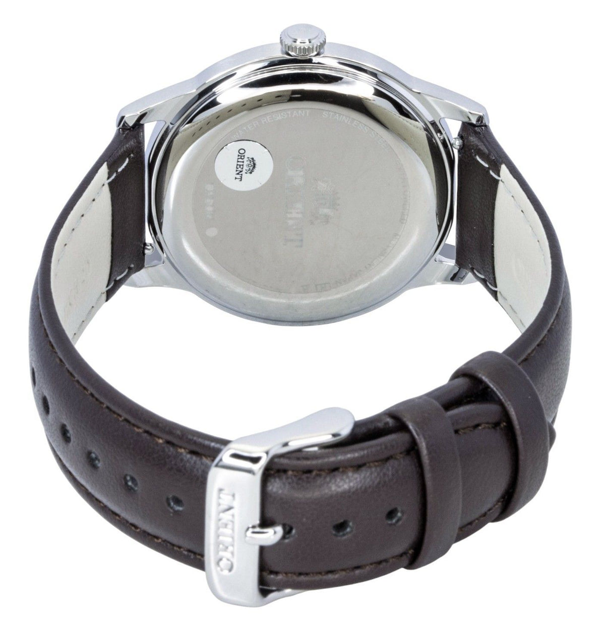 Orient Bambino Leather Strap Black Dial Solar RA-WK0004L Men's Watch