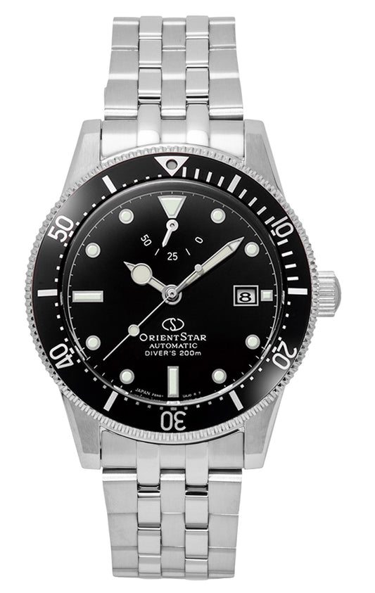 Orient Star 1964 2nd Edition M42 Stainless Steel Black Dial Diver's Automatic RE-AU0601B 200M Men's Watch