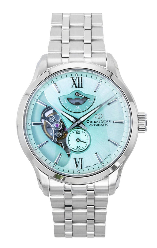 Orient Star Contemporary Limited Edition Open Heart Mint Green Automatic RE-AV0B11E 100M Men's Watch