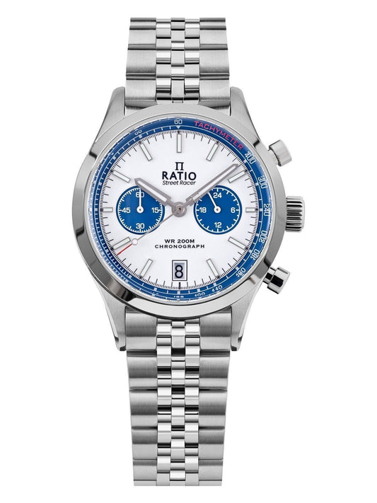 Ratio Street Racer Chronograph RTC024 200M Blue Panda Dial Limited Edition Watch