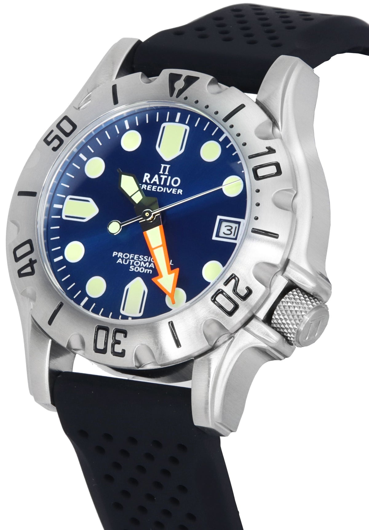 Ratio FreeDiver Professional Sapphire Blue Sunray Dial Automatic RTF013 500M Men's Watch