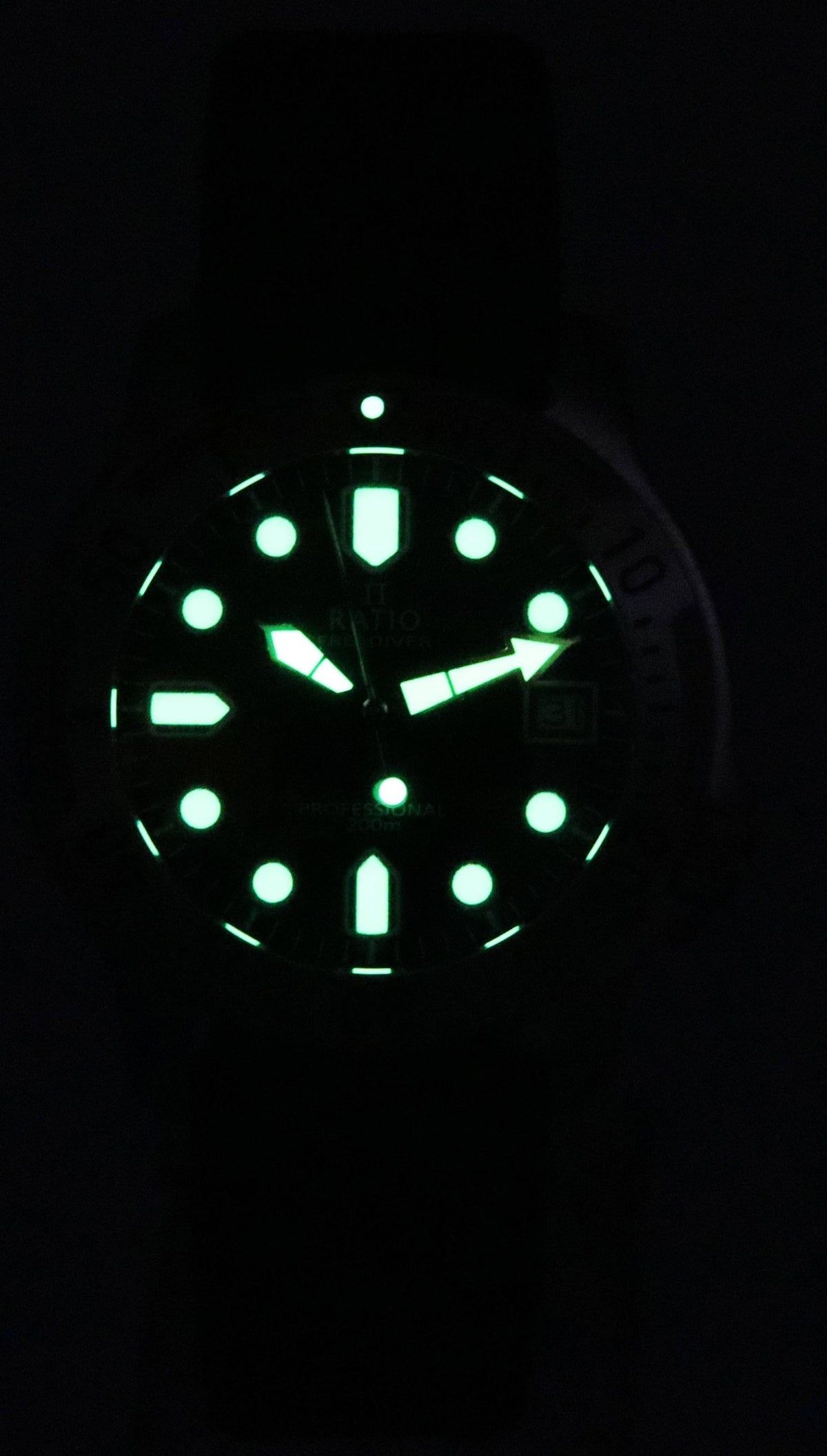 Ratio FreeDiver Professional Sapphire Black Dial Quartz RTF021 200M Men's Watch