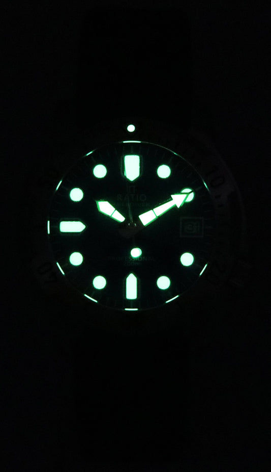 Ratio FreeDiver Professional Sapphire Blue Sunray Dial Quartz RTF023 200M Men's Watch