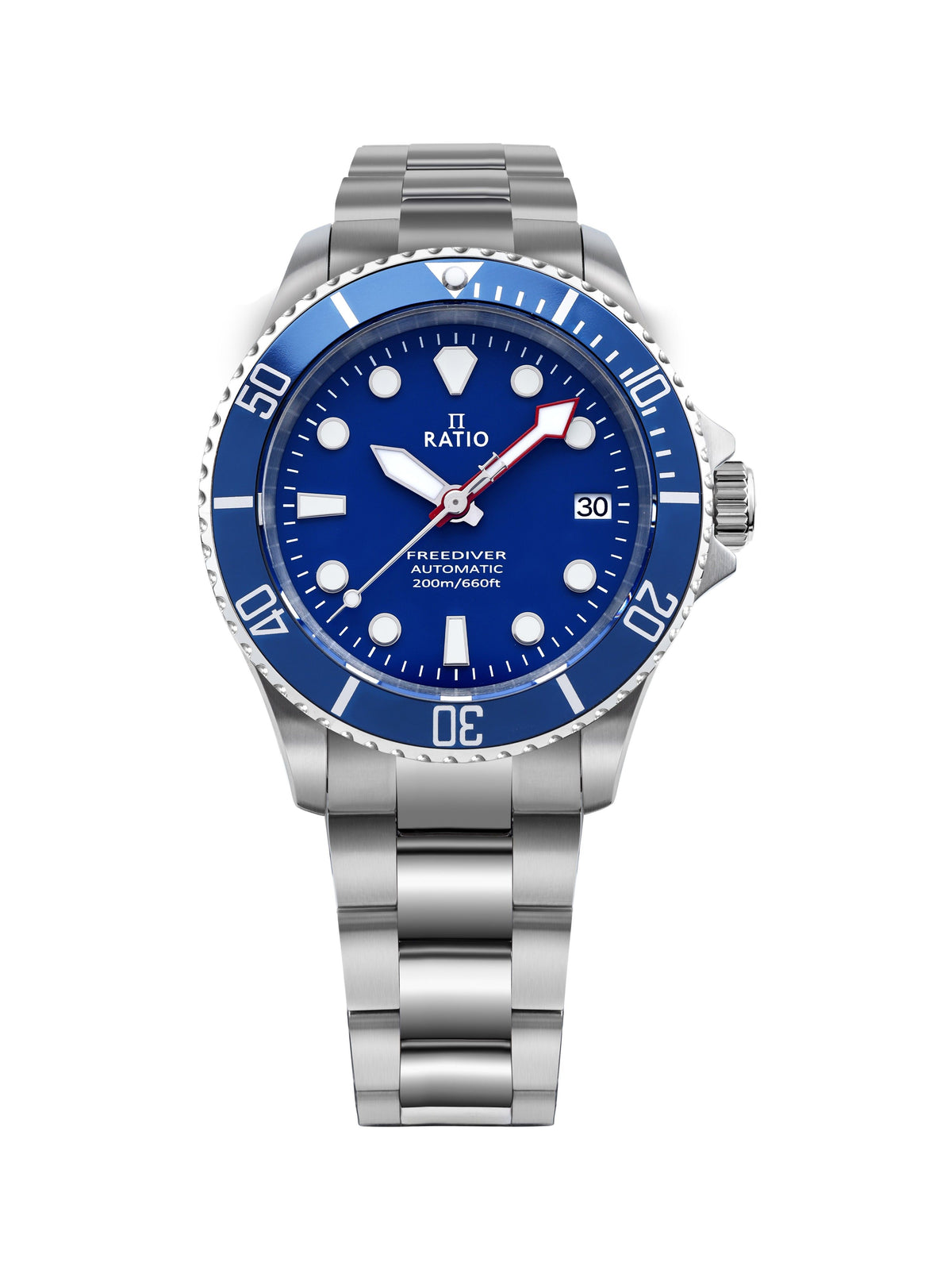 Ratio FreeDiver Sapphire Stainless Steel Blue Dial Automatic RTF043 200M Men's Watch